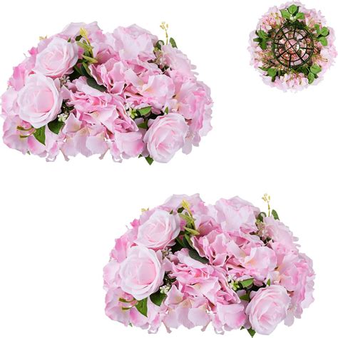 buy fake flowers paper bag silver ring|BLOSMON Fake Flowers Ring Centerpieces: 2 Pcs 14 Inch Diam .